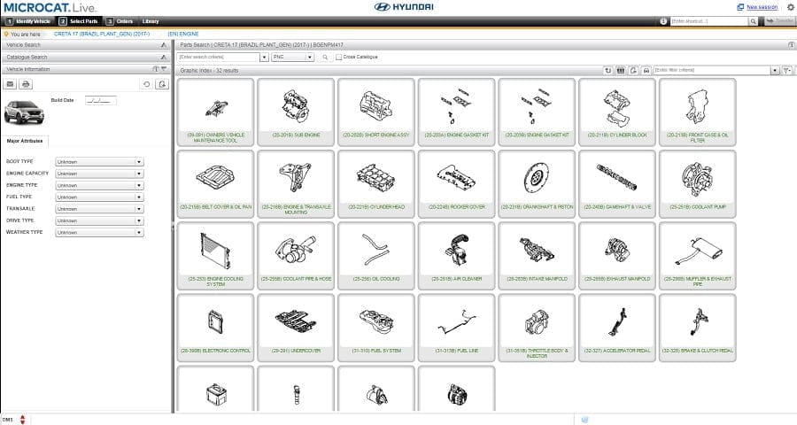 Microcat HYUNDAII 2021 Catalogo de Partes Descarga GRATIS