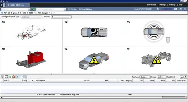 Catálogos de Partes de coches OnLine
