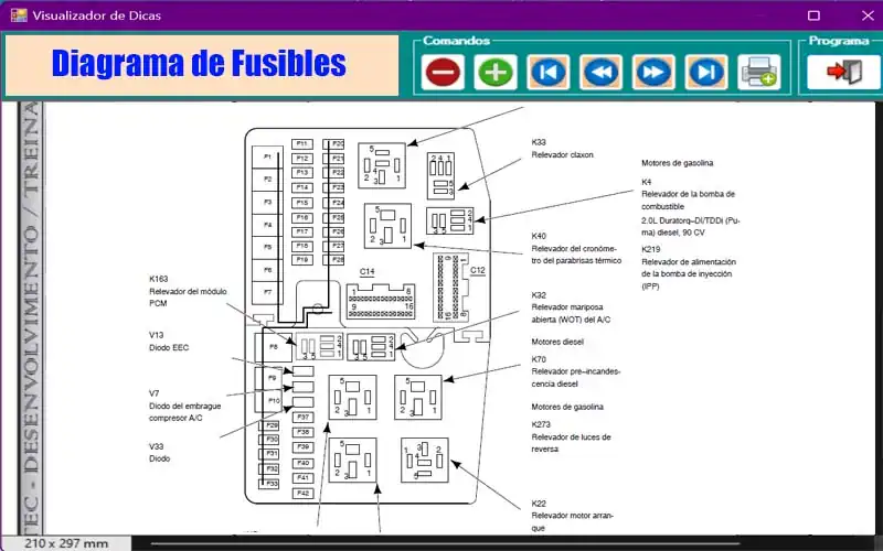 Descargar Diagrama de Fusibles Fiat Linea 2020 Esquema Eléctrico de Fusibles Fiat Linea 2020