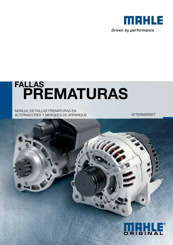 Libro de Manual de Fallas Prematuras en Alternadores y Motores de Arranque