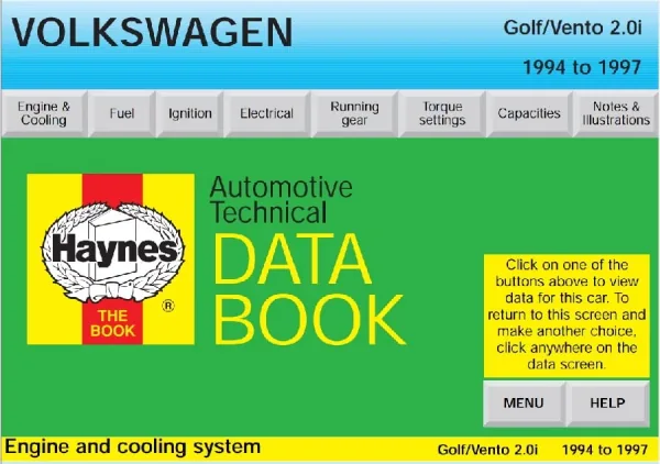 Temas incluidos en el Haynes Manual Automotive Technical